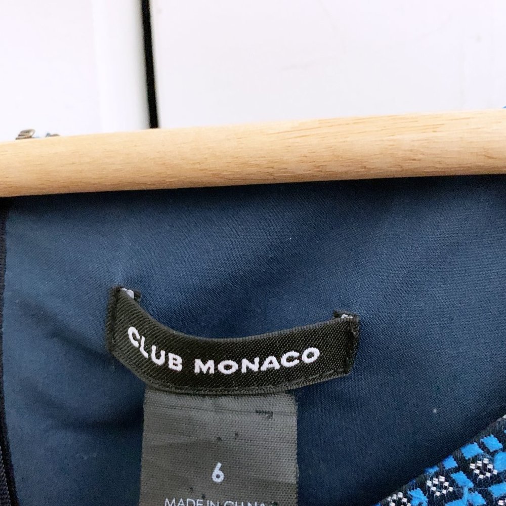 Club Monaco Jacquard Shift Dress - Picture 2 of 5